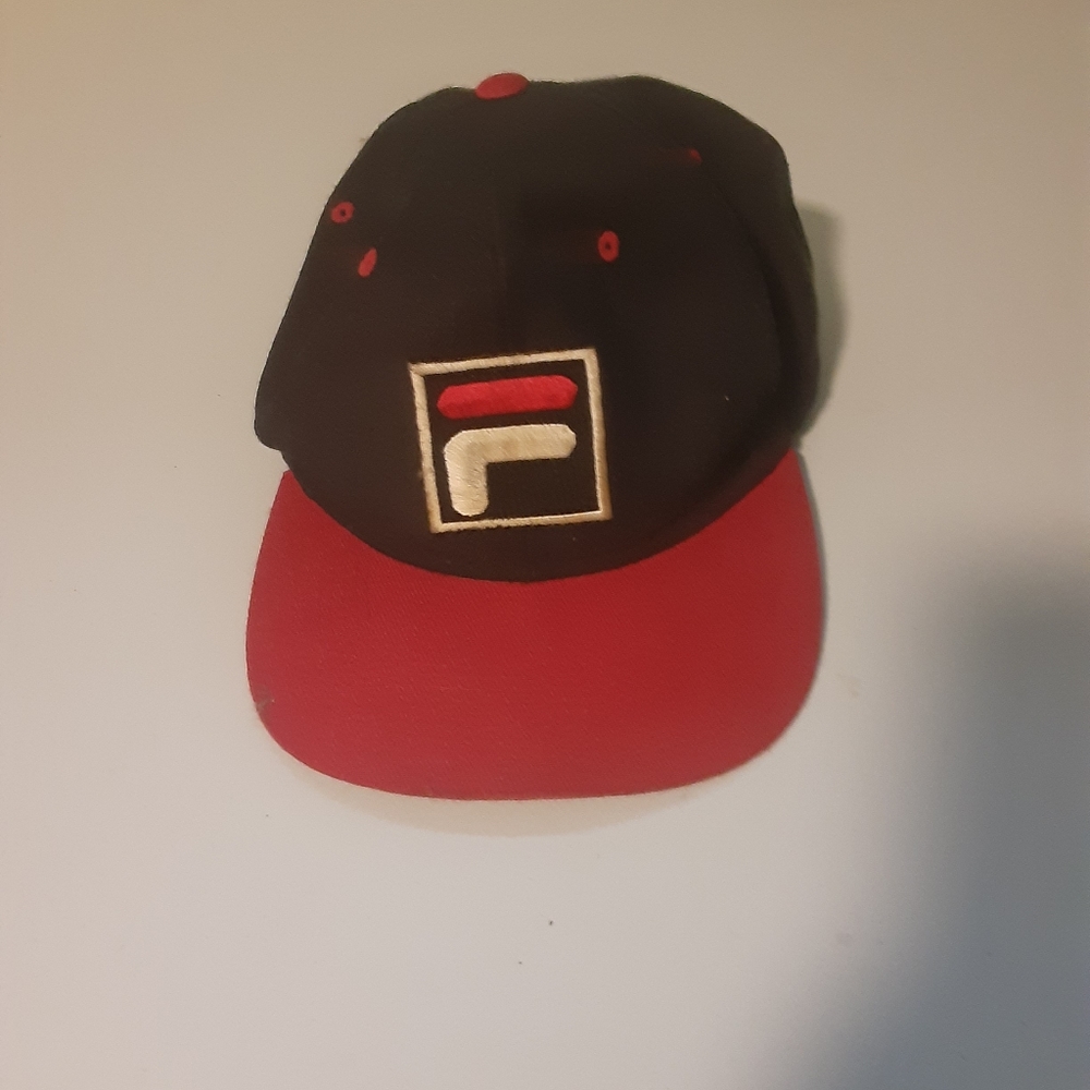 Vintage '90s Fila Woolen Baseball Cap, Made In Korea, Gently Pre-Worn Condition